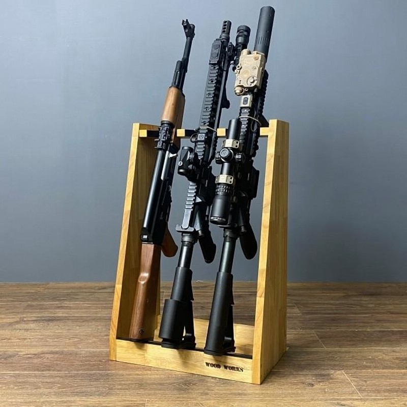 楽天市場】月間優良ショップ連続受賞 WOODWORKS ガンラック 1丁