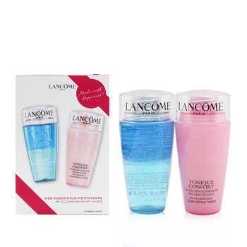 Lancome 蘭蔻 清潔必備套裝 : 速效無油潔面奶75ml +溫和保濕水 75ml 2pcs-組合
