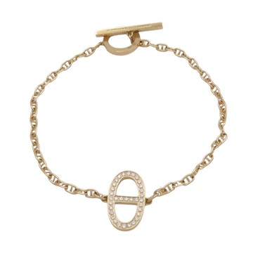 HERMES 愛馬仕 18K玫瑰金 Contour 手鍊 【二手名牌BRAND OFF】