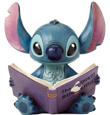 【震撼精品百貨】Stitch_星際寶貝史迪奇~迪士尼 Disney Enesco 造型精品雕塑 看故事書塑像*81376