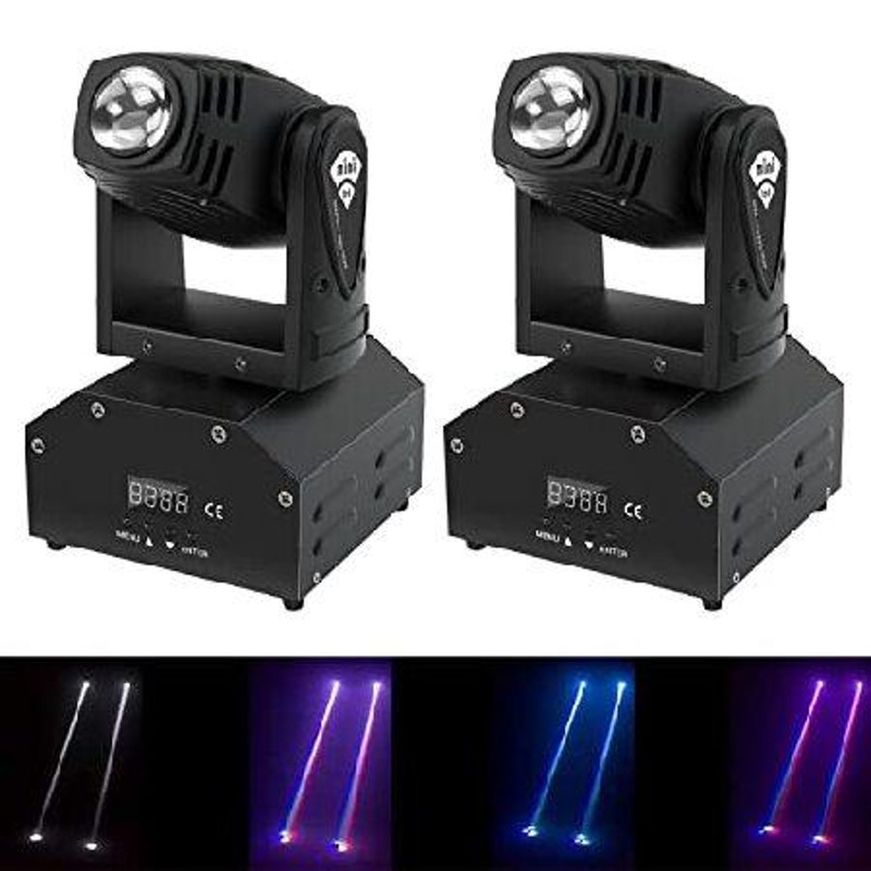 U`King ムービングヘッド 50W ステージライト RGBW（4 in 1）DMX512