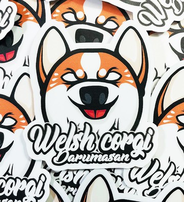 柯基犬貼紙 威爾斯柯基 柯基 霧面 厚磅 超耐磨貼紙 防刮 防水貼