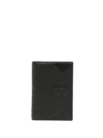MCM - logo-stamp leather wallet - unisex - Leather - One Size - Black