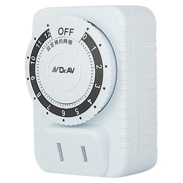 Dr.AV 聖岡科技 太簡單節能定時器 7.5 x 5 x 6cm 70g JR-1212  1個