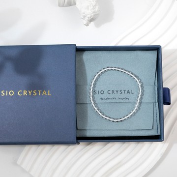 【無瑕】白水晶素色手鍊