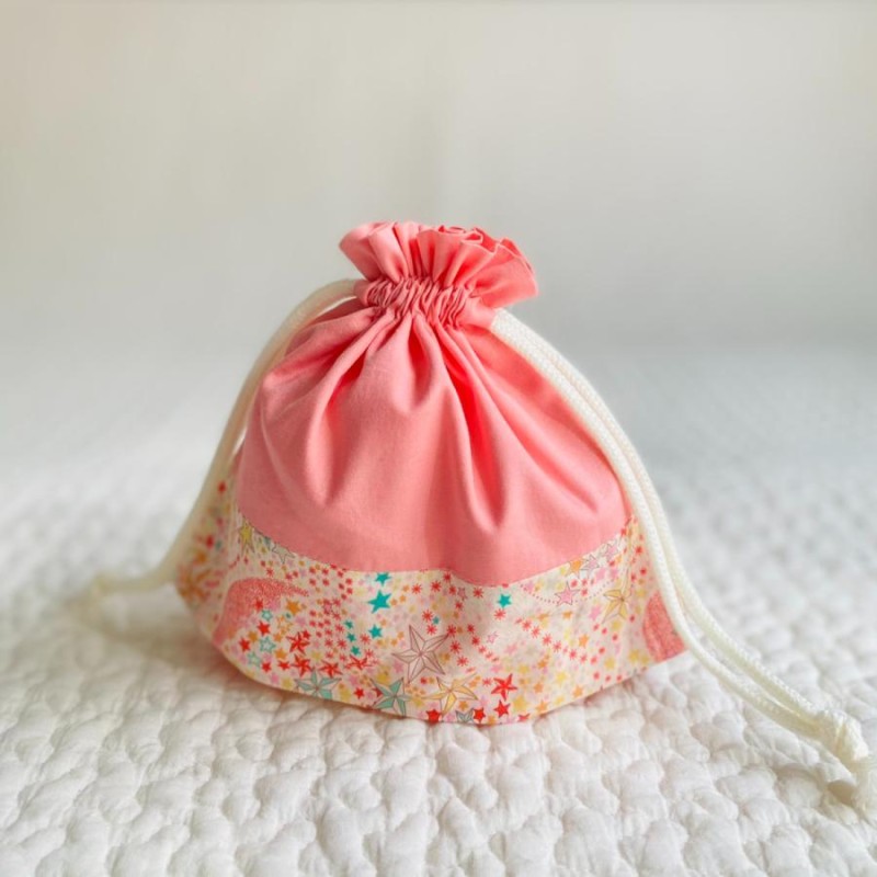 ハンドメイド♡リバティ　巾着セット リバティ オトナかわいい 巾着ポーチ ＜Theo＞(セオ) | iichi