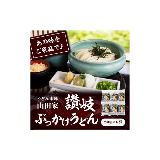 ふるさと納税 香川県 高松市 うどん本陣山田家 冷凍 讃岐ぶっかけうどん（6食入）