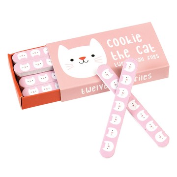 Rex LONDON 美甲銼刀12入(貓咪)