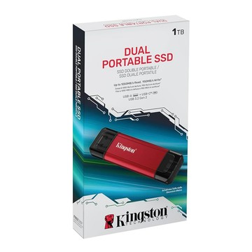 金士頓 Kingston Dual Portable Solid-State Drive USB-A/C 隨身碟 1TB