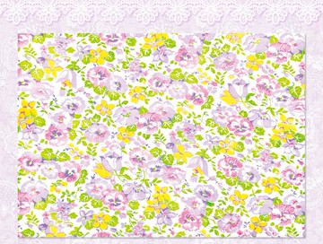 薰衣草花束包裝紙 / 手帳紙 / 25張 A4 尺寸