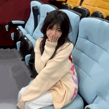 宋智雅同款彩色字母提花毛衣2022年早春新款慵懶風設計感針織上衣