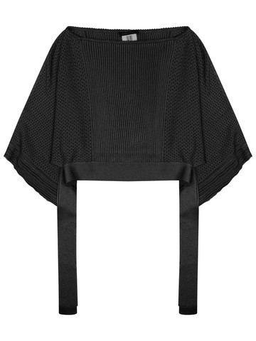 alberta ferretti knitted poncho