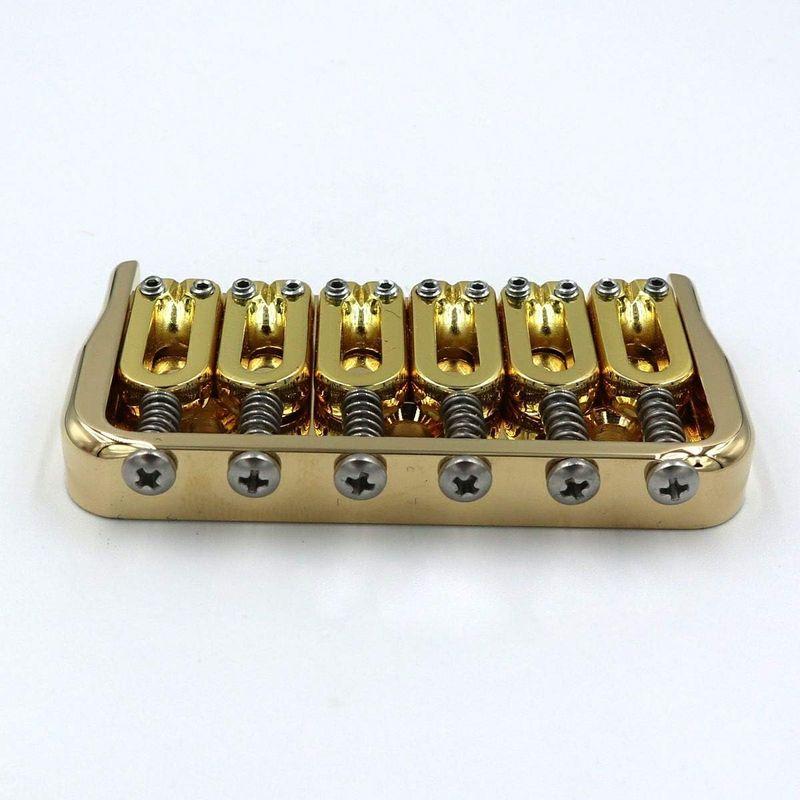 HIPSHOT ヒップショット 6弦 ギターブリッジ 0.175 inch Fixed Guitar Bridge, Gold