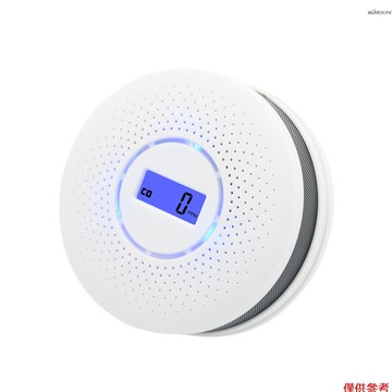 ZN-AZ-CO1-002 二合一 一氧化碳&煙霧報警器 穩定靈敏/聲光提示/低電量報警/記憶功能 白色 不帶電池出貨