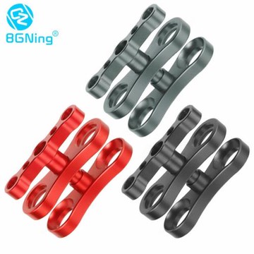 GOPRO13升級一英寸防掉球頭夾蝴蝶夾燈臂潛水夾單反1/4擴展鉗制夾