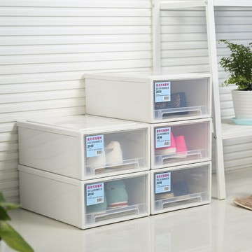 收納箱抽屜式透明整理箱衣櫃衣服收納櫃儲物箱子桌面收納盒特大號