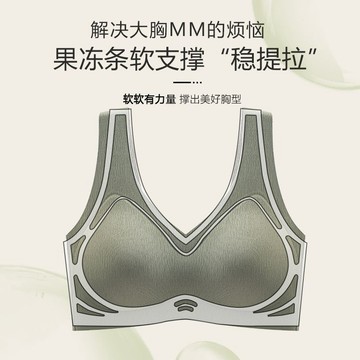 台灣發貨 M-6XL大尺碼果凍內衣 大碼背心款內衣 大胸顯小收副乳防下垂調整型內衣 胖MM大碼內衣 聚攏集中舒適