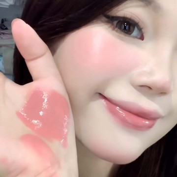 🎉水光感 韓系女團氛圍感~CAPPUVINI小冰塊液體腮紅液 啞光元氣   膨脹色腮紅 玫瑰粉色胭脂膏 水潤質地腮紅