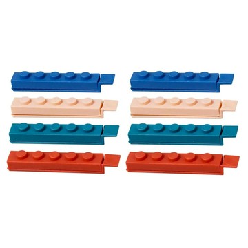 HIKARI 日光生活 積木封口夾  黃色 + 綠色 + 藍色 + 紅色  1套