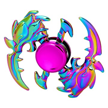 J&K 手部運動玩具指尖陀螺  1個  金屬金色