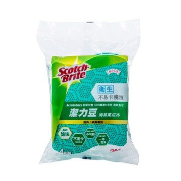 3M Scotch-BriteTM潔力豆海綿菜瓜布—爐具/鍋具專用4片裝
