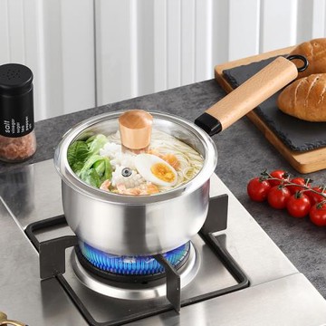 304不銹鋼小奶鍋寶寶嬰兒輔食煮面泡面熱奶牛奶家用煮奶湯鍋蒸鍋