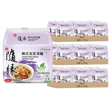 味丹 隨緣 韓式泡菜湯麵 75g  90包