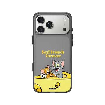 iPhone 17 Pro Max Clear (相機按鈕) 酷墨灰 - 湯姆貓與傑利鼠 Tom and Jerry - Best friends