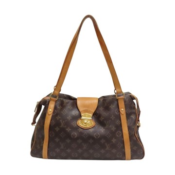 LOUIS VUITTON LV 路易威登 棕色 原花 帆布 Stresa PM 肩背包 M51186 【二手名牌BRAND OFF】