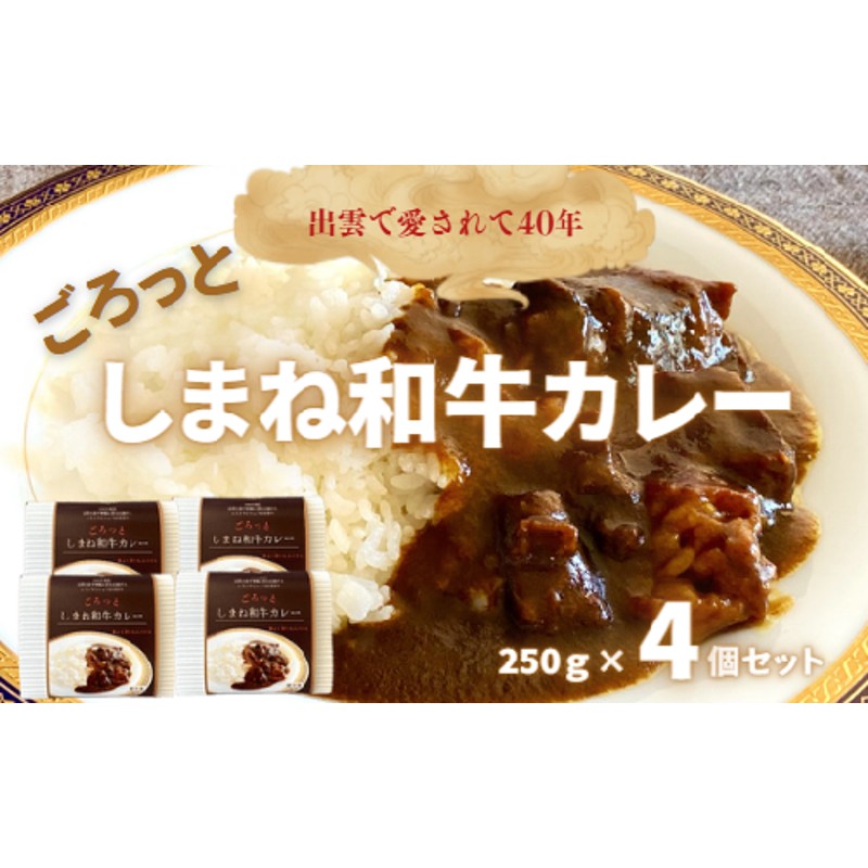 ごろっとしまね和牛カレー 4食セット【2-103】 | LINEショッピング