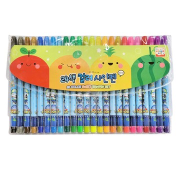 YOUNG ART 男孩款 24色簽字筆  款式隨機  1組