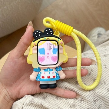 愛麗絲哭娃 APPLE WATCH 軟矽膠保護殼 iWATCH 9 8 7 4/5/6 SE代防摔殼 46mm蘋果手錶殼