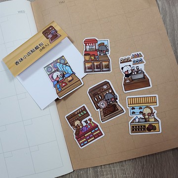 Vipstorey樹熊|香味小店貼紙包 6枚入