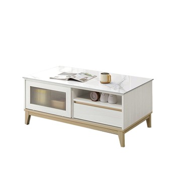 洛蒂4尺推門岩板大茶几