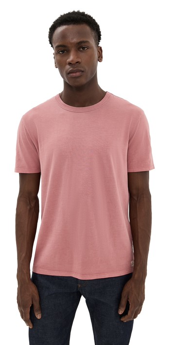 Marine Layer Signature Sea Change Crew Tee Withered Rose M