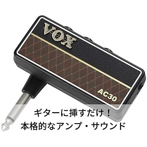 VOX ヘッドフォン ギターアンプ amPlug2 AC30 ケーブル不要 ギターに直接プラグ・イン 自宅練習に最適 電池駆動 エフェクト内蔵