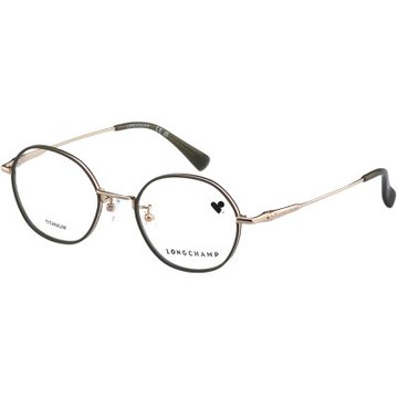 LONGCHAMP 純鈦 光學眼鏡(卡其綠配淡金色)LO2520LBJ