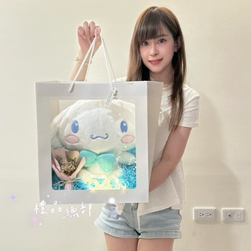 大耳狗娃娃 12英吋 正版授權 三麗鷗 大耳狗金莎禮物提袋 發光禮品袋 喜拿狗 肉桂狗 玉桂狗 花束 生日禮物 畢業禮物