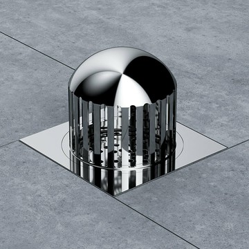 全銅天臺地漏陽臺大排量防堵塞過濾罩網罩戶外直排地漏50管