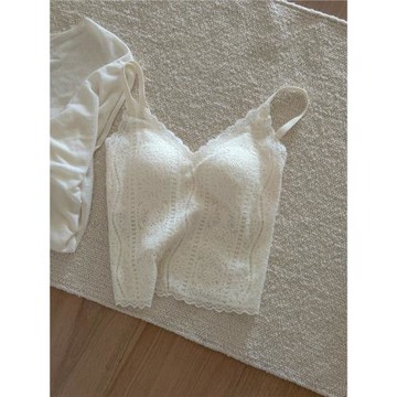 法法的蕾絲保暖背心 加棉抗靜電常呵護自帶胸墊親膚磨毛秋冬吊帶