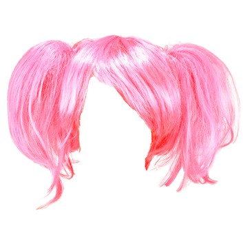 Partyzzang 可愛雙馬尾假髮  1個  粉紅色