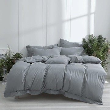 好關係 HAOKUANXI | 夜灰鐵塔-輕柔長纖棉床包被套枕套組