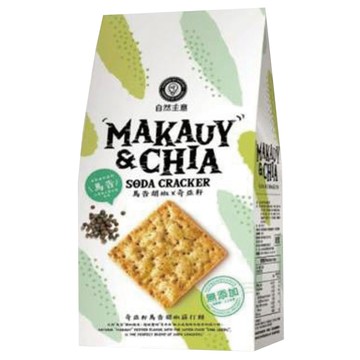 [家速配]自然主意奇亞籽馬告胡椒蘇打餅-176g