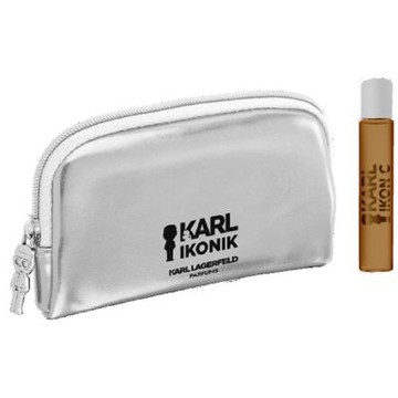 Karl Lagerfeld Ikonik 時尚大帝 • 流光金女性淡香精香水筆 7.5ml 零錢包組合(原廠公司貨)