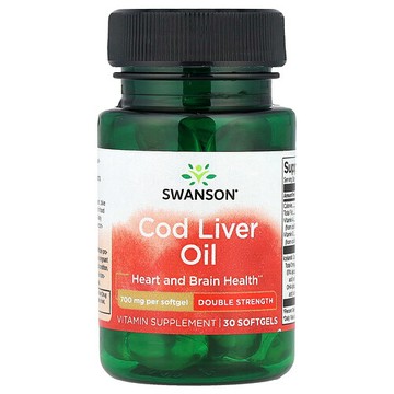 Swanson Vitamins, 鱈魚肝油，30 粒軟膠囊