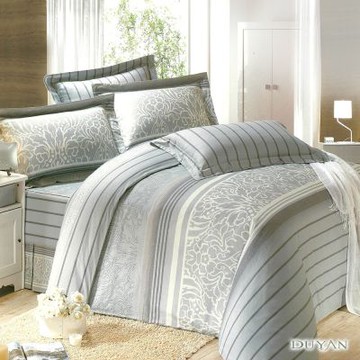 【DUYAN 竹漾】40支精梳棉 雙人加大五件式兩用被床罩組 / 華爾曼 台灣製