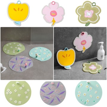 花朵地漏蓋 防臭墊 地漏蓋 排水孔蓋 防臭貼 隔熱墊 杯蓋 水孔專用蓋 防臭蓋 造型墊 排水孔墊