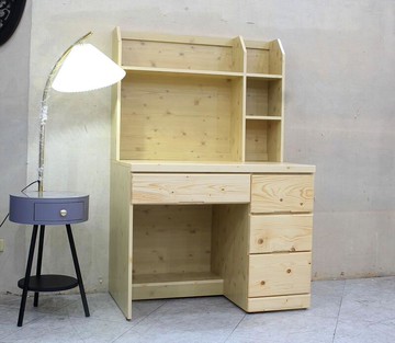 【歐風別館】優質3.2尺松木書桌【基隆至台中免運費