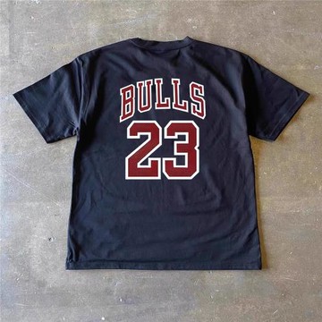 搞錢做慈善 260克純棉雙紗！潮牌23號字母情侶短袖防曬服男女寬松