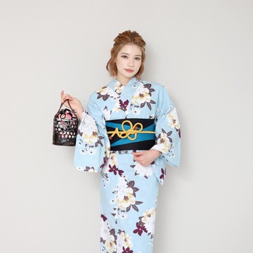 日本 和服  女性 浴衣 腰封 2件組 F Size x14F-14